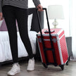 Rolling Trolley Cosmetic Case – ABS – Red – Spacious and Travel-Friendly Design 34 x 27 x 57 cm