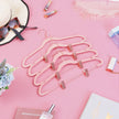 Velvet Coat Hangers – Rose Gold – Heavy-Duty, Non-Slip, Space-Saving – 24-Pack