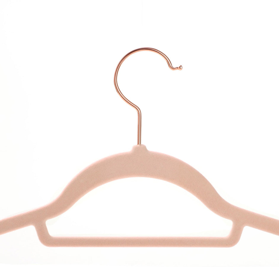 Velvet Hangers Set – Non-Slip – Rose Gold – 30-Pack, Space Saving Design