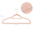 Velvet Hangers Set – Non-Slip – Rose Gold – 30-Pack, Space Saving Design