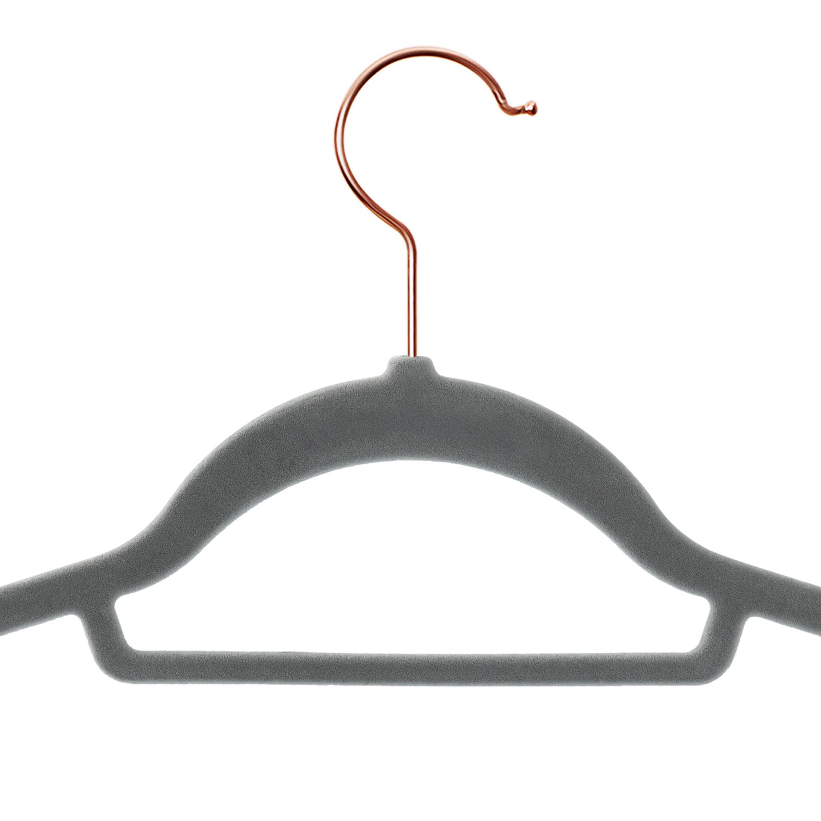 Non-Slip Velvet Hangers – Velvet – Rose Gold – 50 Pack, Space Saving Design