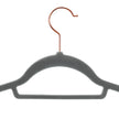 Non-Slip Velvet Hangers – Velvet – Rose Gold – 50 Pack, Space Saving Design