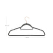 Non-Slip Velvet Hangers – Velvet – Rose Gold – 50 Pack, Space Saving Design