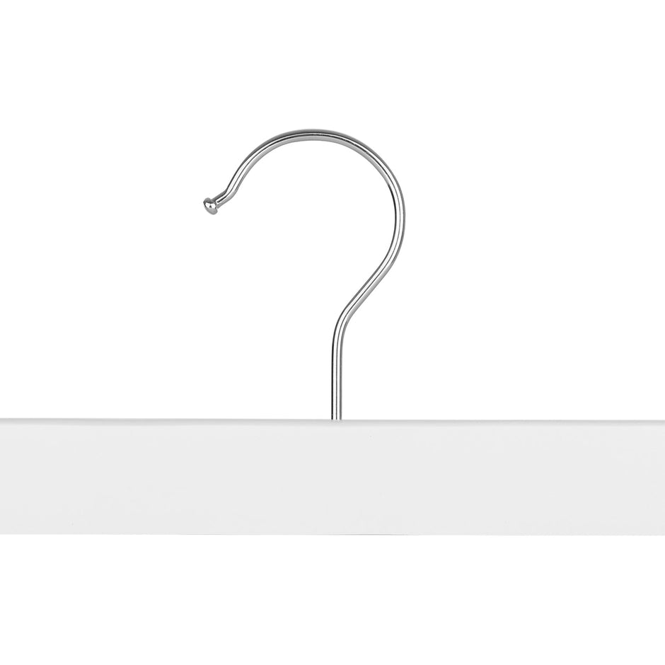 Wooden Trousers Hangers – Natural Finish – Rotatable Hooks – Adjustable Clips