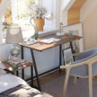 Computer Desk – Wood and Iron – Rustic Brown – Industrial Style, Easy Assembly, Space-Saving