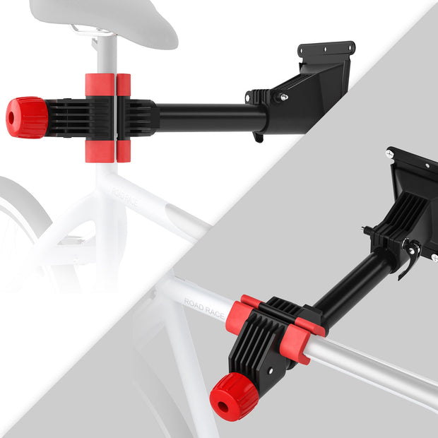 Wall-Mounted Bike Repair Stand – Heavy-Duty Steel – Black – 360-Degree Rotation, Removable Rack, Includes 2 Brackets
