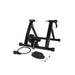 Indoor Bike Trainer Stand – Magnetic – Black – Noise Reduction Feature with Quick-Release Handle
