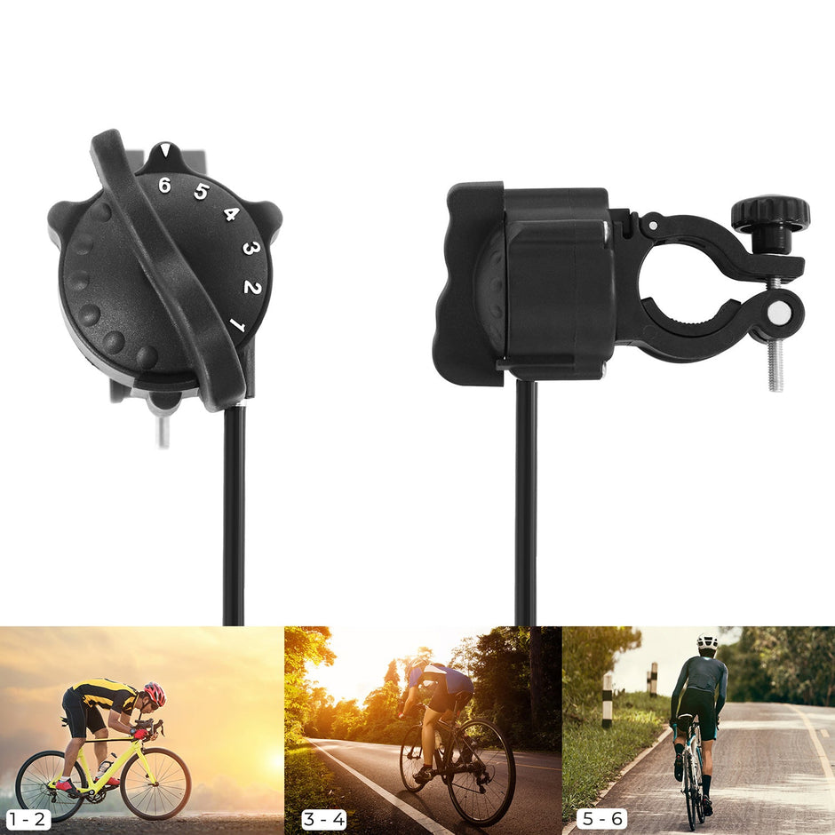 Adjustable Bike Trainer Stand – Magnetic – Black – Noise Reduction with Foldable Design