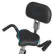 Foldable Exercise Bike – Steel – Orange and Grey – Backrest, Pulse Sensor, Phone Holder, 8 Magnetic Resistance Levels