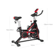 Indoor Cycling Bike – Steel – Black and Red – Adjustable Handlebar, Seat, and Resistance
