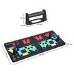 Push-Up Board – Plastic – Black – 14-in-1 Color-Coded Portable Fitness Tool