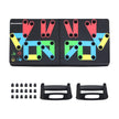 Push-Up Board – Plastic – Black – 14-in-1 Color-Coded Portable Fitness Tool