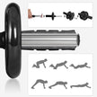 3-In-1 Home Gym Equipment Set – Durable Materials – Black – Includes Ab Roller, Push-Up Bar, Skipping Rope, and Knee Pad for Full Body Workout