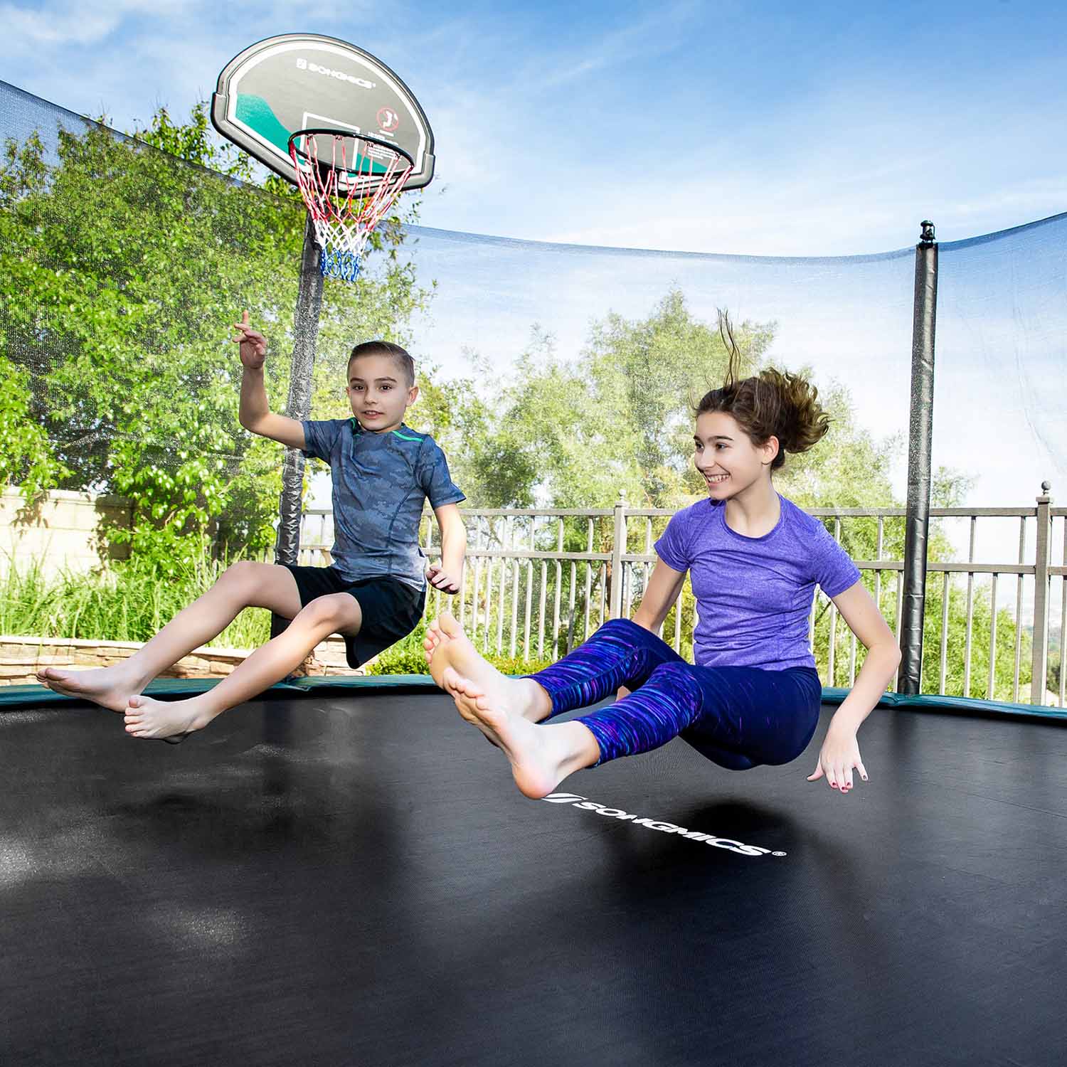 Trampoline Mat – Fabric – Black – Replacement for 8 ft Trampoline with 42 Rings