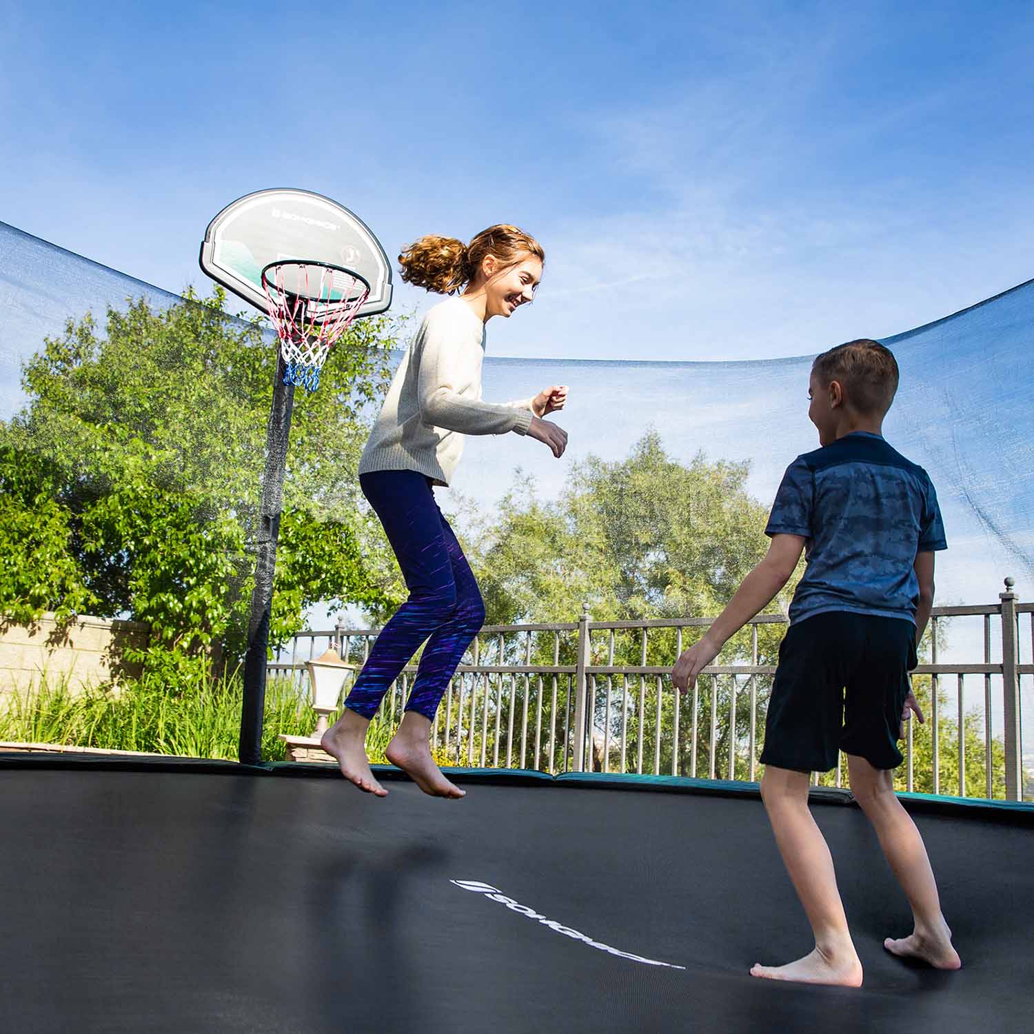 Trampoline Mat – Fabric – Black – Replacement for 8 ft Trampoline with 42 Rings
