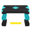 Step Platform – Plastic – Black and Grey – Height-Adjustable with Resistance Band
