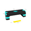 Step Platform – Plastic – Black and Grey – Height-Adjustable with Resistance Band