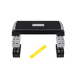 Aerobic Step Platform – Plastic – Grey – Height-Adjustable with Resistance Band