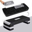 Step Platform – Plastic – Grey – Height Adjustable with Resistance Band