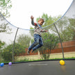 Trampoline Safety Net – Mesh – Black – Fits 10 ft Round Trampolines with 8 Straight Poles