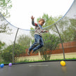 Trampoline Safety Net – Mesh – Black – For 12 ft Round Trampoline with 8 Straight Poles