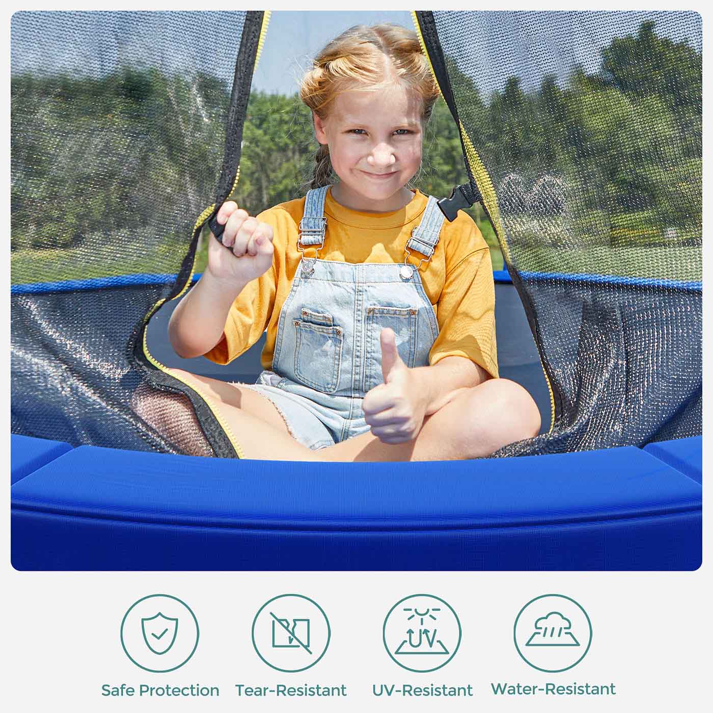 Trampoline Safety Pad – UV-Resistant Tear-Resistant Material – Standard Size – Edge Protection