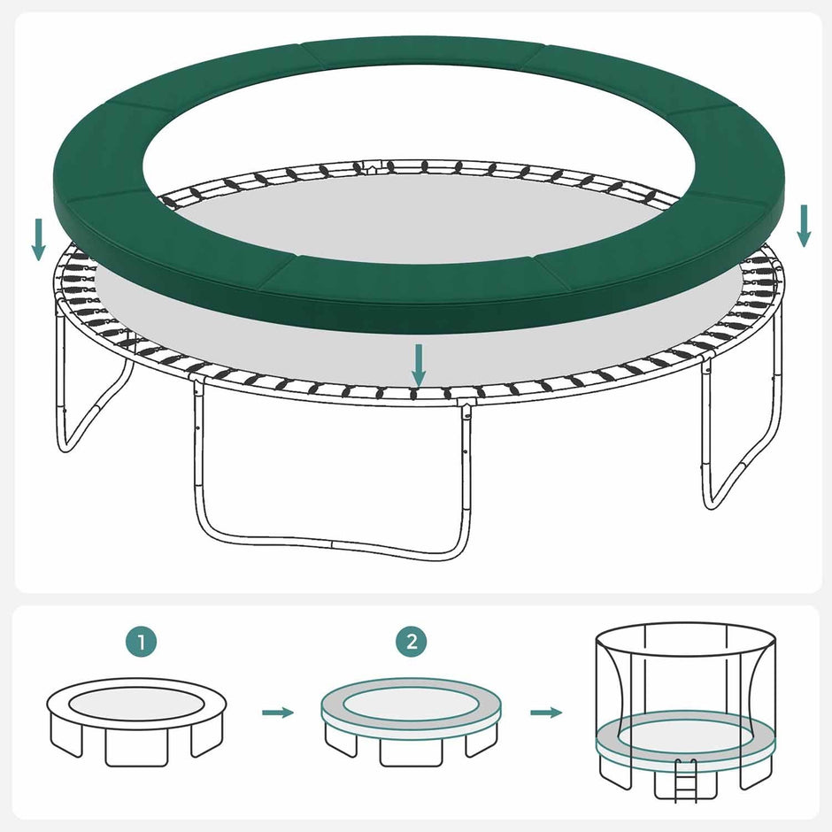 Trampoline Mat – UV-Resistant Fabric – Standard Size – Tear-Resistant with Edge Protection