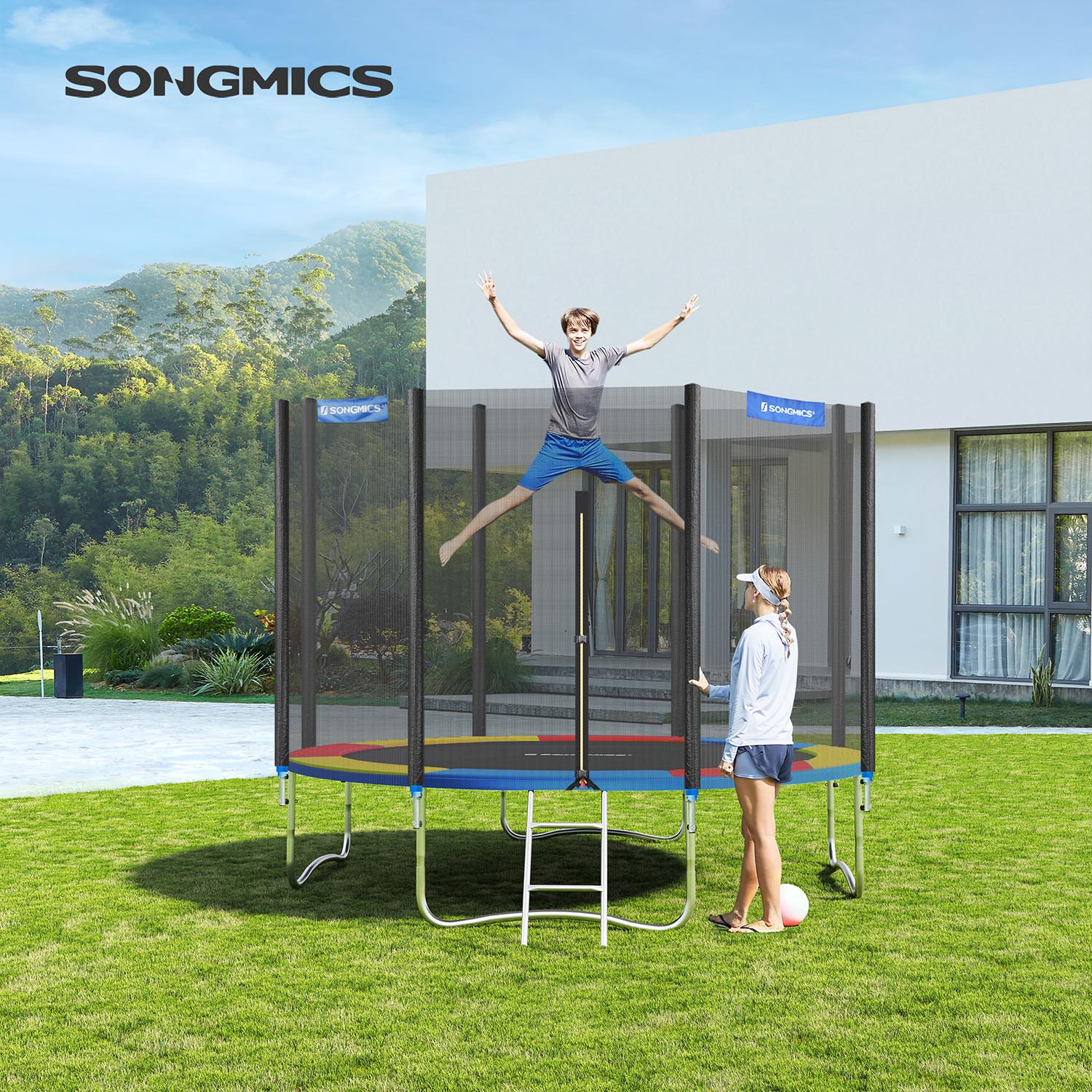 Trampoline Safety Protection Pad – Tear-Resistant UV-Resistant – Multi-colour – Standard Size