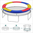 Trampoline Safety Protection Pad – Tear-Resistant UV-Resistant – Multi-colour – Standard Size