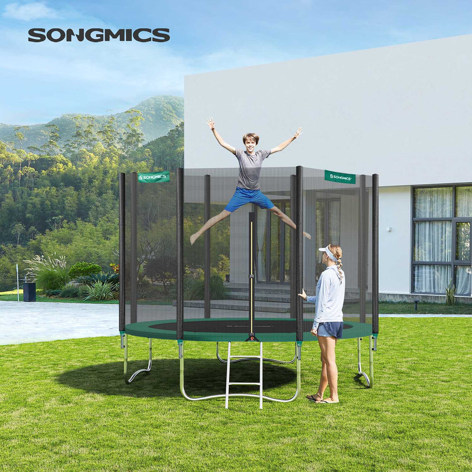 Trampoline Safety Protection Pad – UV-Resistant & Tear-Resistant – Green – Standard Size with Edge Protection