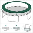 Trampoline Safety Protection Pad – UV-Resistant & Tear-Resistant – Green – Standard Size with Edge Protection