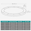 Replacement Trampoline Safety Pad Mat – UV-Resistant, Tear-Resistant – 30 cm Wide – Edge Protection