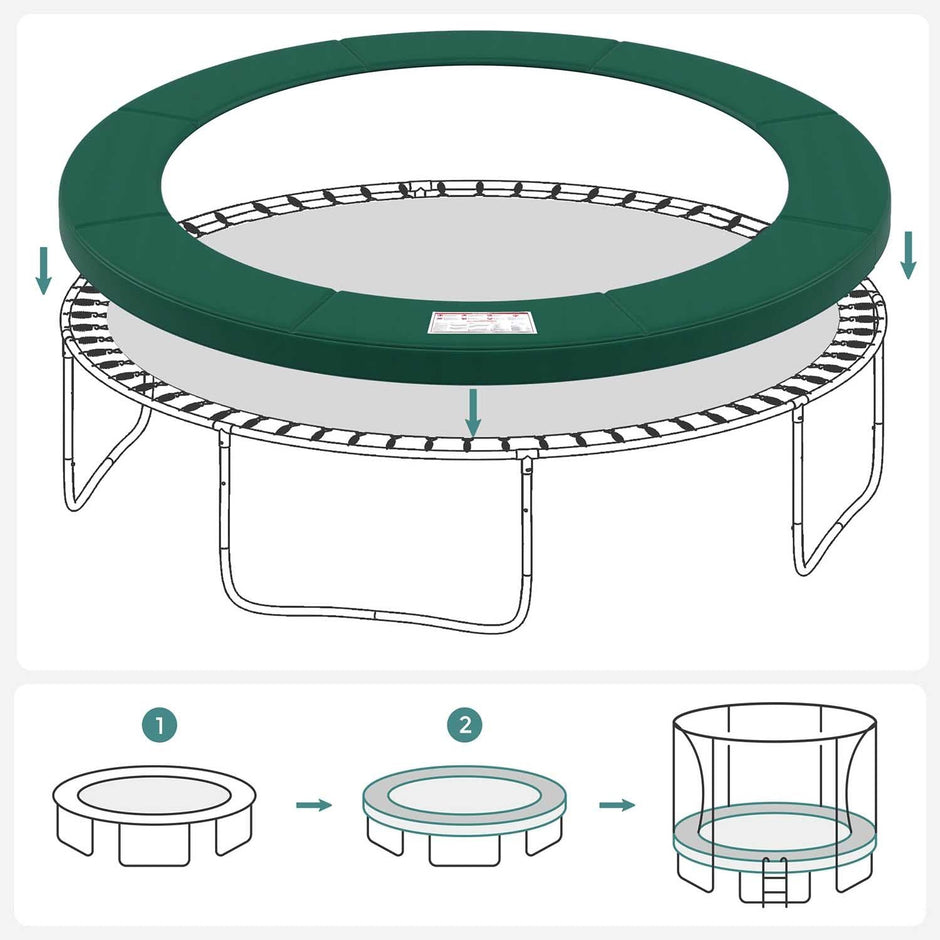 Trampoline Safety Pad – UV-Resistant Tear-Resistant Material – Standard Size – Edge Protection