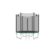 Trampoline – Dark Green – 10 ft – Complete Set with Safety Enclosure Net and Ladder
