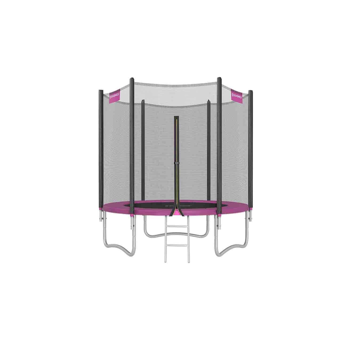 Trampoline – Steel – Pink – 6ft with Safety Enclosure Net