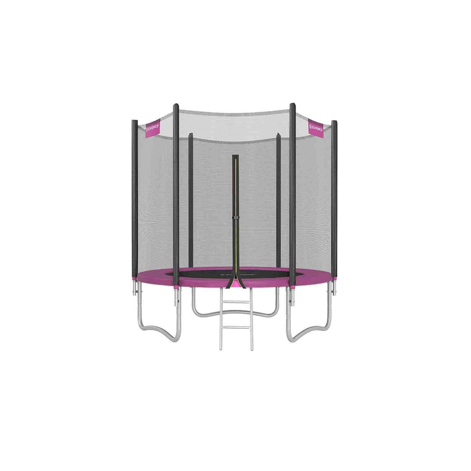Trampoline – Steel – Pink – 6ft with Safety Enclosure Net
