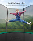 Trampoline – Steel – Dark Green – 10 ft with Safety Enclosure Net and Ladder