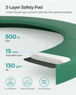 Trampoline – Steel – Dark Green – 10 ft with Safety Enclosure Net and Ladder