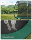 Trampoline – Metal – Blue – Safety Enclosure Net with TÜV Rheinland GS Certification 10 ft