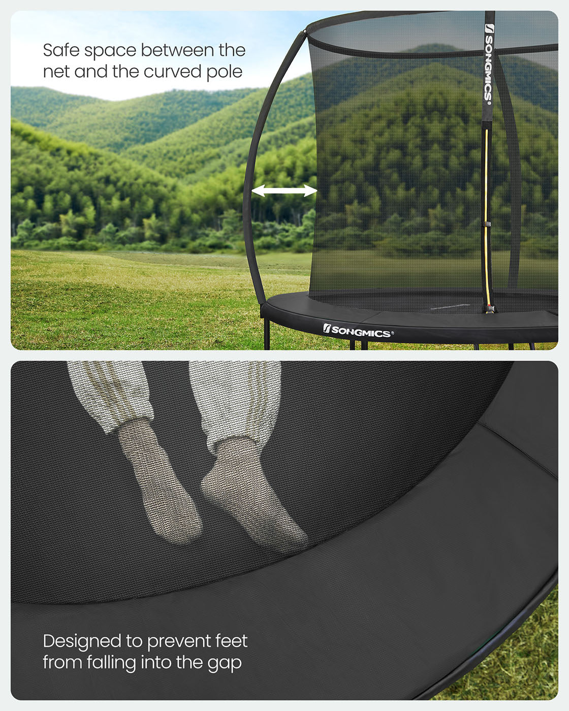 Round Trampoline – Steel – Multi-size – TÜV-Certified with Complete Safety Kit (Net, Ladder, Pads, Cover) for Outdoor Use