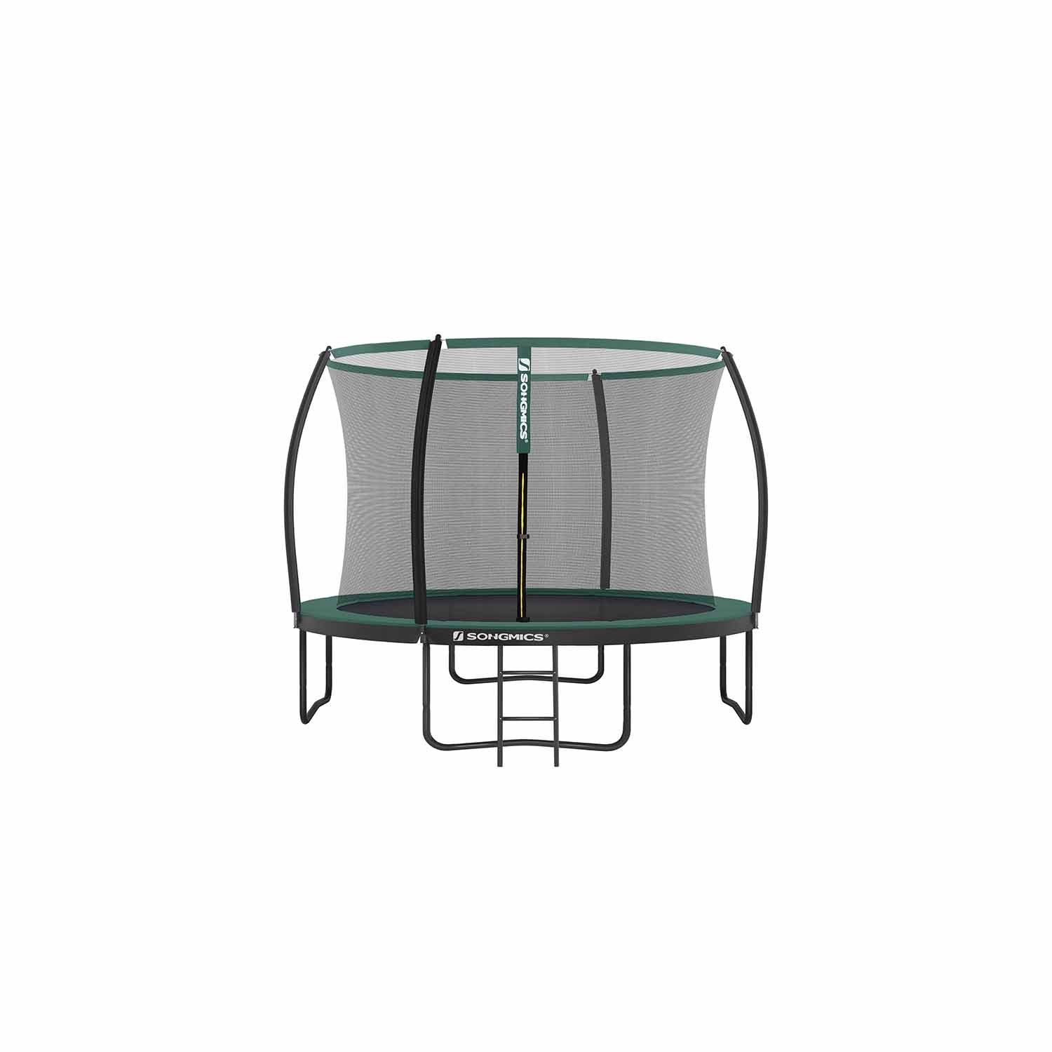Trampoline – Metal – Round – With Safety Net and Ladder