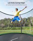 Trampoline – Metal – Round – With Safety Net and Ladder