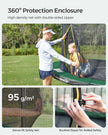 Trampoline – Metal – Round – With Safety Net and Ladder