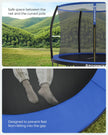 Garden Trampoline – Metal – Round – 10ft with Safety Net and Ladder