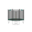 Trampoline – Steel – Blue – 10 ft with Enclosure Net, Safety Pad, and Ladder