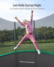 Trampoline – Metal – Multi-color – 10ft with Safety Enclosure and Ladder