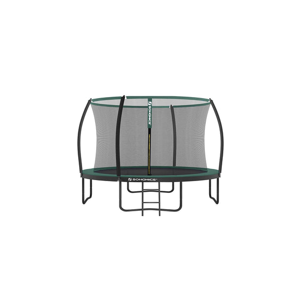 Backyard Trampoline – Steel – Round – Includes Safety Net Enclosure and Ladder