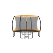 Kids Trampoline – Steel – Black and Blue – 12 ft with Safety Net and Safety Pad