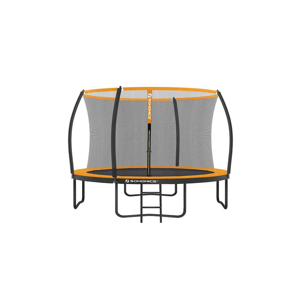 Backyard Trampoline – Steel – Round – Includes Safety Net Enclosure and Ladder