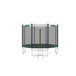 Garden Trampoline – Steel – Black and Orange – 12ft with Safety Net Enclosure and Ladder